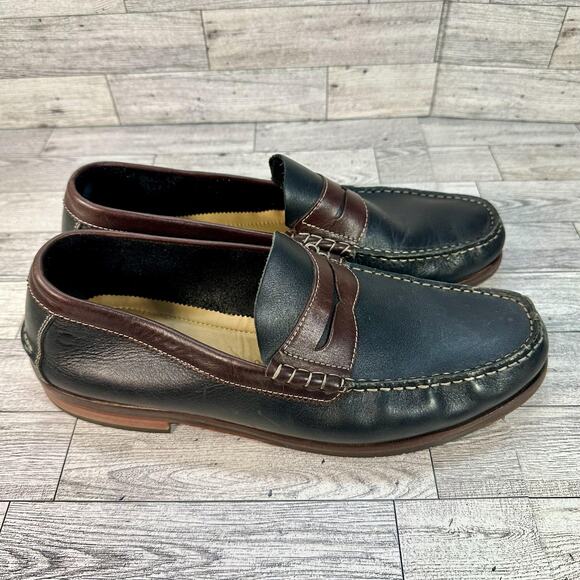 Florsheim Penny Loafers Shoes Mens Size 10.5 Black Leather Slip On Ortholite main image 14
